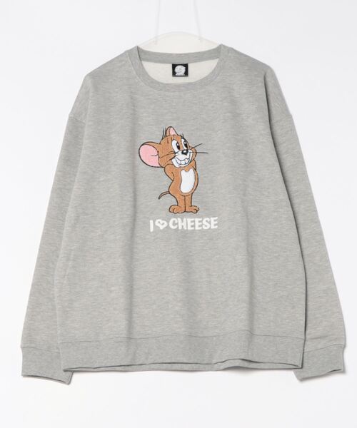 Tom＆Jerry（トムアンドジェリー）の「【TOM AND JERRY/トムとジェリー】オリジナルデザイン 裏起毛クルーネックスウェット ジェリー タフィー マッスル（スウェット・メンズ・ベージュ系その他3/ベージュ系その他2/ホワイト系その他/ブルー系その他3/ブラック系その他2/グレー系その他・MEDIUM/LARGE/X-LARGE）」の19枚目の写真
