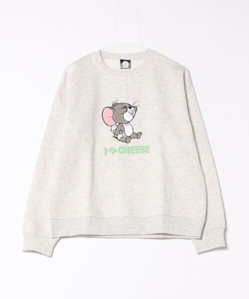 Tom＆Jerry（トムアンドジェリー）の「【TOM AND JERRY/トムとジェリー】オリジナルデザイン 裏起毛クルーネックスウェット ジェリー タフィー マッスル（スウェット・メンズ・ベージュ系その他3/ベージュ系その他2/ホワイト系その他/ブルー系その他3/ブラック系その他2/グレー系その他・MEDIUM/LARGE/X-LARGE）」の11枚目の写真