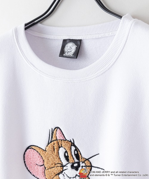トレーナー スウェット 「公式」トムとジェリー　MLE「TOM and JERRY」　クルーネックスウェットシャツ　タフィー レディース メンズ 公式】トムとジェリー MLE＜TOM and JERRY＞ クルーネック