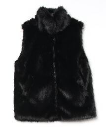vieux by MAISON BREEZE | 【vieux by MAISON BREEZE】フェイクファー スタンドカラーベスト Fake fur Stand collar vest #1(ベスト)