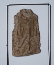 vieux by MAISON BREEZE（ビューバイメゾンブリーズ）の「【vieux by MAISON BREEZE】フェイクファー スタンドカラーベスト Fake fur Stand collar vest #1（ベスト）」