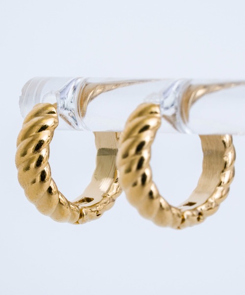 【ANNA SOTTILOTTA】ドロップ フープ ピアス シルバー ゴールド ピアス 「ANNA SOTTILOTTA」ドロップ フープ シルバー ゴールド