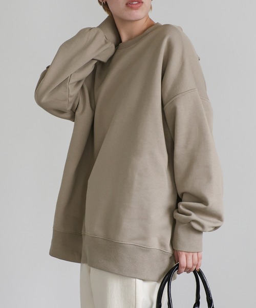 select MOCA（セレクトモカ）の「バックリボンスウェットトップス（スウェット・レディース・ベージュ/ブラック・FREE）」の19枚目の写真