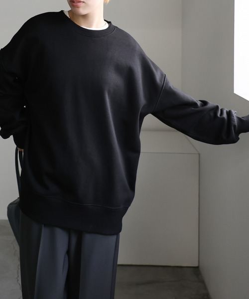 select MOCA（セレクトモカ）の「バックリボンスウェットトップス（スウェット・レディース・ベージュ/ブラック・FREE）」の6枚目の写真