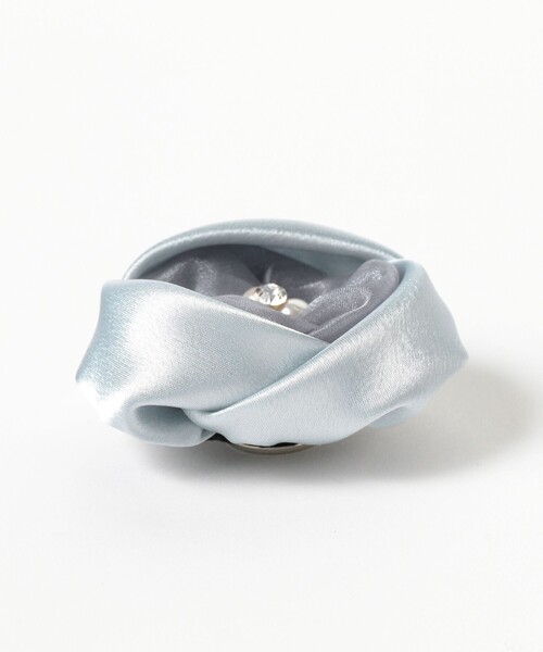 B:MING by BEAMS（ビーミングバイビームス）の「ピンレス フラワー コサージュ（ブローチ/コサージュ・レディース・ライトグレー/ネイビー・ONE SIZE）」の10枚目の写真