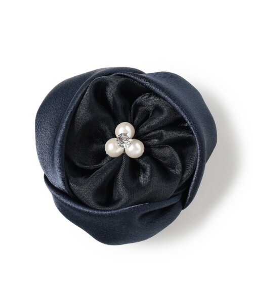 B:MING by BEAMS（ビーミングバイビームス）の「ピンレス フラワー コサージュ（ブローチ/コサージュ・レディース・ライトグレー/ネイビー・ONE SIZE）」の8枚目の写真
