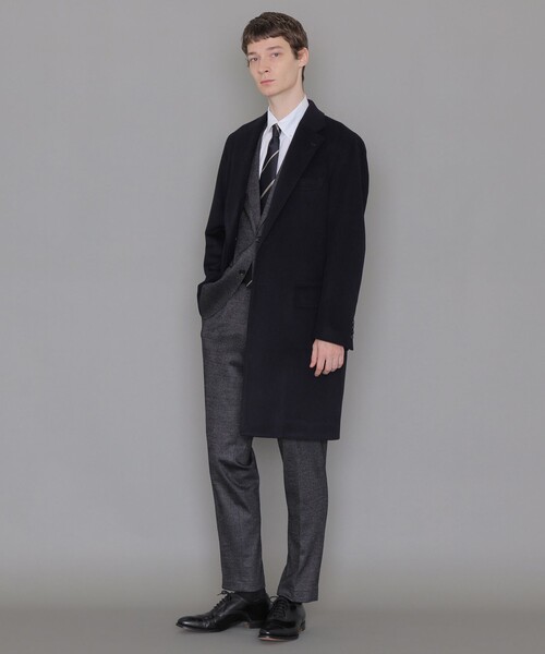 MACKINTOSH LONDON（マッキントッシュ ロンドン）の「ウールカシミヤビーバーチェスターフィールドコート（チェスターコート・メンズ・ネイビー・40/38/42）」の3枚目の写真