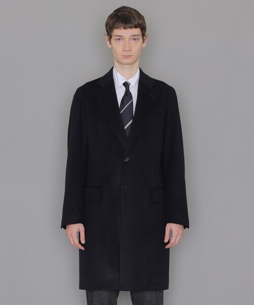 MACKINTOSH LONDON（マッキントッシュ ロンドン）の「ウールカシミヤビーバーチェスターフィールドコート（チェスターコート・メンズ・ネイビー・40/38/42）」の4枚目の写真