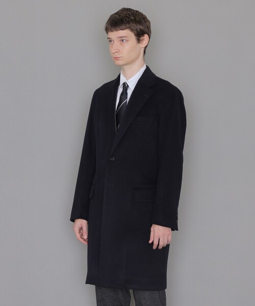 MACKINTOSH LONDON（マッキントッシュ ロンドン）の「ウールカシミヤビーバーチェスターフィールドコート（チェスターコート・メンズ・ネイビー・40/38/42）」の5枚目の写真