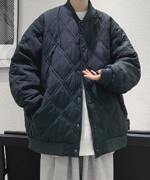 B.R.U（ブル）の「キルティング中綿ブルゾン（ブルゾン・メンズ・カーキ/ベージュ/ブラック・FREE）」の6枚目の写真