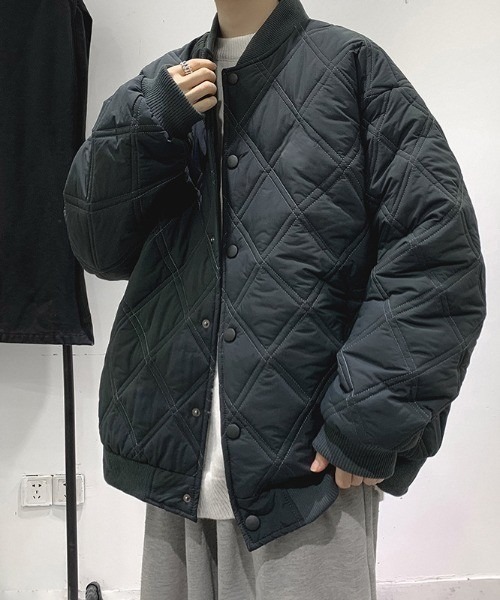 B.R.U（ブル）の「キルティング中綿ブルゾン（ブルゾン・メンズ・カーキ/ベージュ/ブラック・FREE）」の5枚目の写真