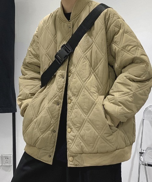 B.R.U（ブル）の「キルティング中綿ブルゾン（ブルゾン・メンズ・カーキ/ベージュ/ブラック・FREE）」の12枚目の写真