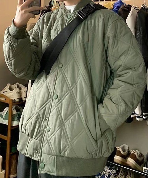 B.R.U（ブル）の「キルティング中綿ブルゾン（ブルゾン・メンズ・カーキ/ベージュ/ブラック・FREE）」の10枚目の写真
