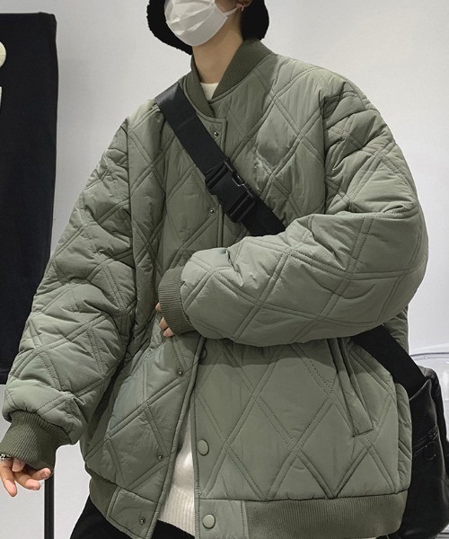 B.R.U（ブル）の「キルティング中綿ブルゾン（ブルゾン・メンズ・カーキ/ベージュ/ブラック・FREE）」の9枚目の写真