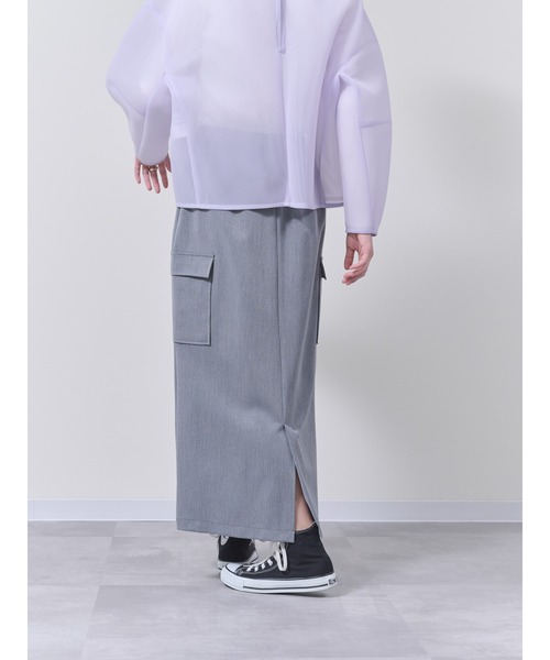 DOLLUPOOPS（ドールアップウップス）の「配色テープミリタリースカート（スカート・レディース・ブラック/グレー・38）」の6枚目の写真