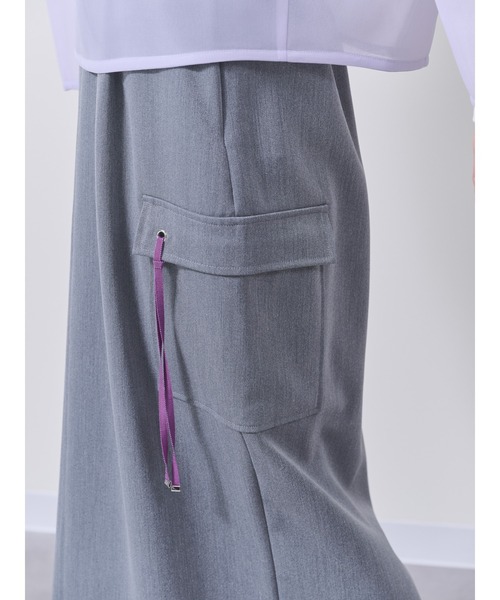 DOLLUPOOPS（ドールアップウップス）の「配色テープミリタリースカート（スカート・レディース・ブラック/グレー・38）」の10枚目の写真