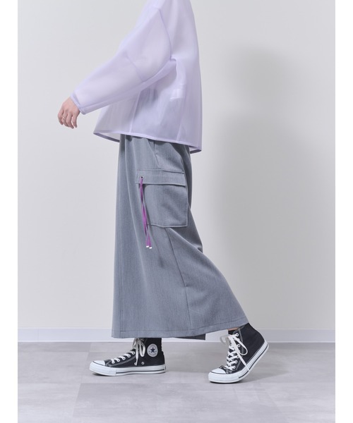 DOLLUPOOPS（ドールアップウップス）の「配色テープミリタリースカート（スカート・レディース・ブラック/グレー・38）」の16枚目の写真