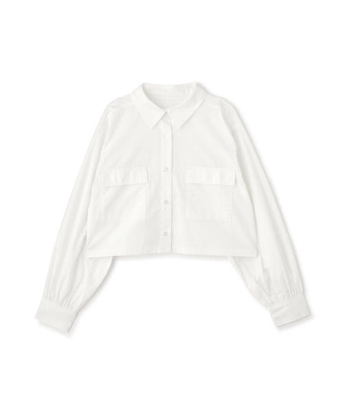 FREE'S MART（フリーズマート）の「ビッグポケットショート丈シャツ（シャツ/ブラウス・レディース・ブルー/ホワイト/ブラウン系その他・FREE）」の13枚目の写真