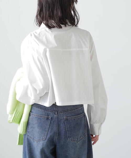 FREE'S MART（フリーズマート）の「ビッグポケットショート丈シャツ（シャツ/ブラウス・レディース・ブルー/ホワイト/ブラウン系その他・FREE）」の7枚目の写真