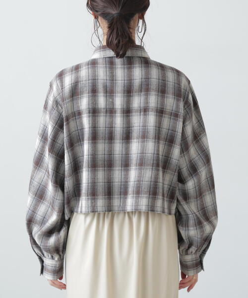 FREE'S MART（フリーズマート）の「ビッグポケットショート丈シャツ（シャツ/ブラウス・レディース・ブルー/ホワイト/ブラウン系その他・FREE）」の22枚目の写真