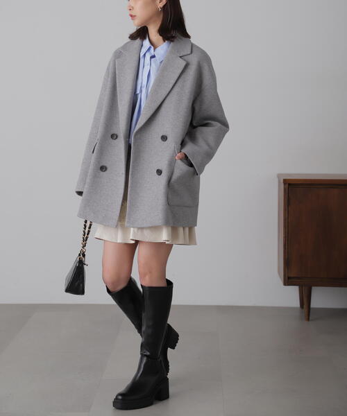 FREE'S MART（フリーズマート）の「ビッグポケットショート丈シャツ（シャツ/ブラウス・レディース・ブルー/ホワイト/ブラウン系その他・FREE）」の16枚目の写真