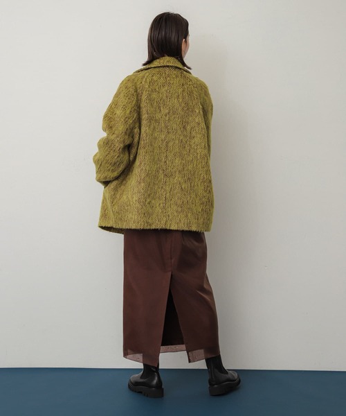 【セール】シャギーミドルコート（ステンカラーコート）｜SENSE OF PLACE by URBAN RESEARCH（センスオブプレイスバイアーバンリサーチ）