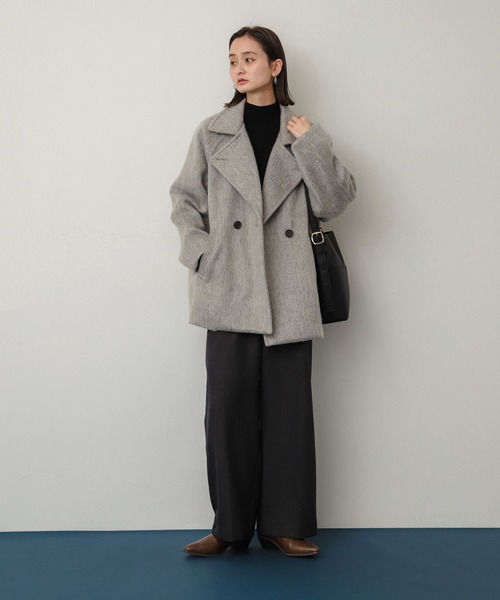 【セール】シャギーミドルコート（ステンカラーコート）｜SENSE OF PLACE by URBAN RESEARCH（センスオブプレイスバイアーバンリサーチ）