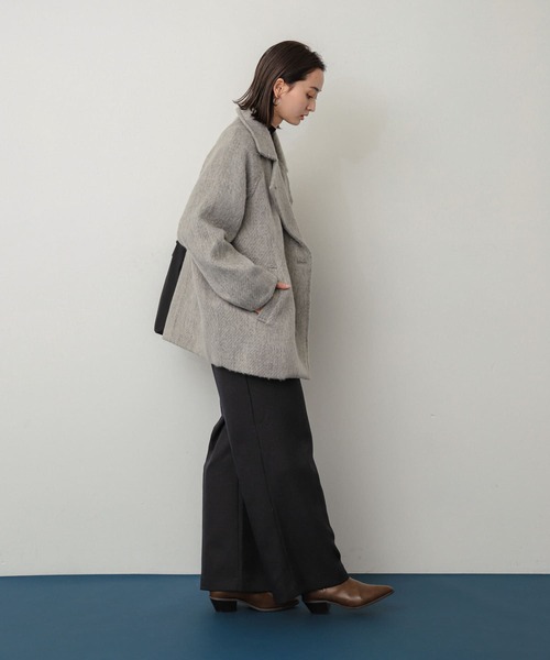 【セール】シャギーミドルコート（ステンカラーコート）｜SENSE OF PLACE by URBAN RESEARCH（センスオブプレイスバイアーバンリサーチ）