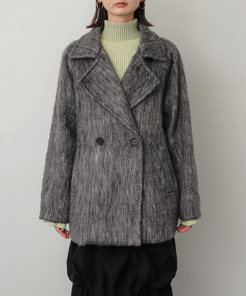 【セール】シャギーミドルコート（ステンカラーコート）｜SENSE OF PLACE by URBAN RESEARCH（センスオブプレイスバイアーバンリサーチ）