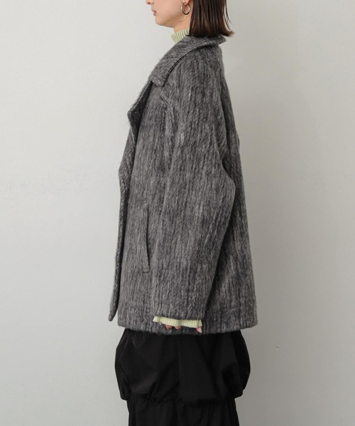 【セール】シャギーミドルコート（ステンカラーコート）｜SENSE OF PLACE by URBAN RESEARCH（センスオブプレイスバイアーバンリサーチ）