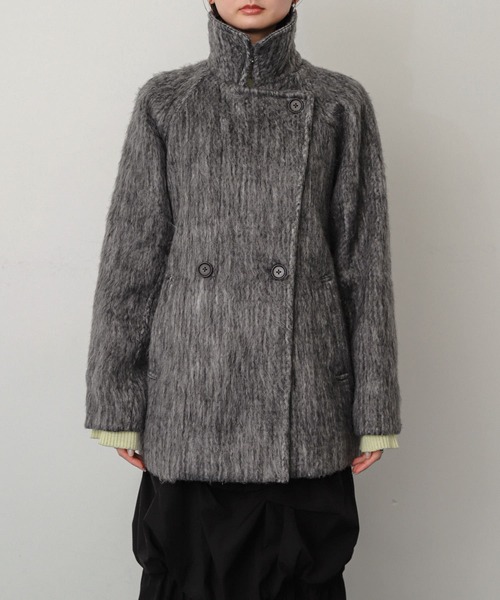 【セール】シャギーミドルコート（ステンカラーコート）｜SENSE OF PLACE by URBAN RESEARCH（センスオブプレイスバイアーバンリサーチ）