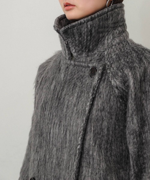 【セール】シャギーミドルコート（ステンカラーコート）｜SENSE OF PLACE by URBAN RESEARCH（センスオブプレイスバイアーバンリサーチ）