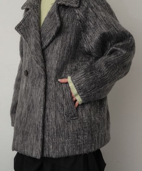 【セール】シャギーミドルコート（ステンカラーコート）｜SENSE OF PLACE by URBAN RESEARCH（センスオブプレイスバイアーバンリサーチ）