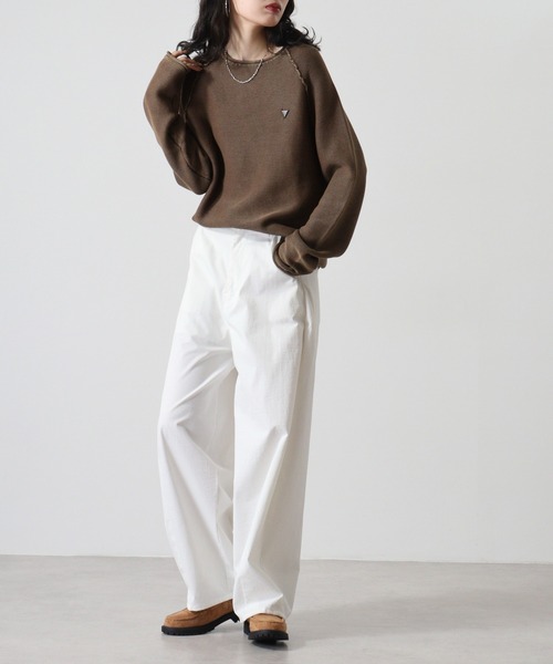 Guess(ゲス)の「GUESS DENIS CN SWEATER ロンT(ニット/セーター・メンズ・ブラウン・M/L/XL)」の6枚目の写真