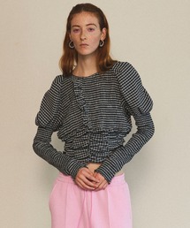 MAISON SPECIAL | 2way Puff Sleeves Gathered Blouse/2WAYパフスリーブギャザーブラウス【MAISON SPECIAL/メゾンスペシャル】(シャツ/ブラウス)