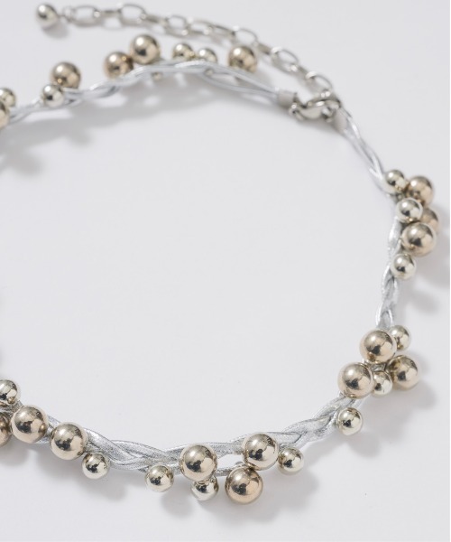 musubore（ムスボレ）の「【 select 】seeds choker / シードチョーカー（チョーカー・レディース・シルバー・FREE）」の3枚目の写真