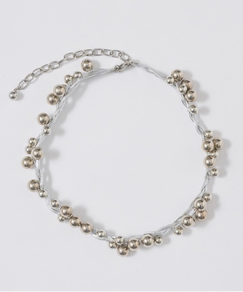 musubore（ムスボレ）の「【 select 】seeds choker / シードチョーカー（チョーカー・レディース・シルバー・FREE）」の2枚目の写真
