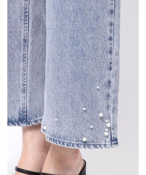 MERCURYDUO（マーキュリーデュオ）の「パールデニムパンツ（デニム