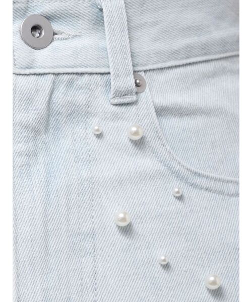 MERCURYDUO（マーキュリーデュオ）の「パールデニムパンツ（デニムパンツ・レディース・ブルー/ブラック/ライトブルー・SMALL/MEDIUM）」の6枚目の写真