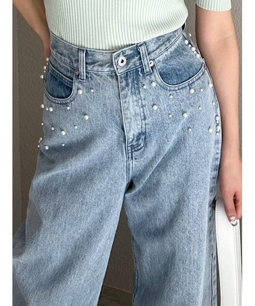 パールデニムパンツ（デニムパンツ）｜MERCURYDUO（マーキュリー