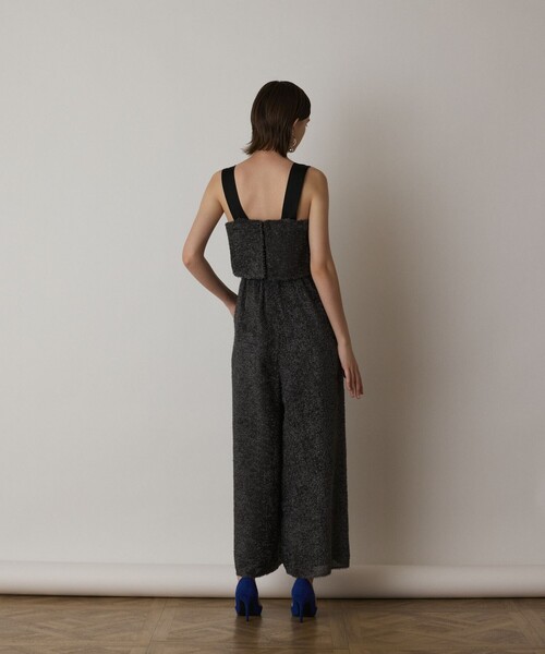 GRACE CONTINENTAL（グレースコンチネンタル）の「カットジャガードサロペット（サロペット/オーバーオール・レディース・グレー/ブラック・38/36）」の6枚目の写真