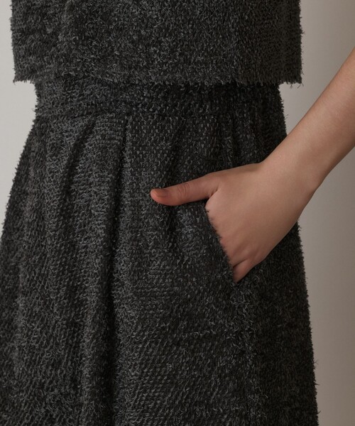 GRACE CONTINENTAL（グレースコンチネンタル）の「カットジャガードサロペット（サロペット/オーバーオール・レディース・グレー/ブラック・38/36）」の12枚目の写真