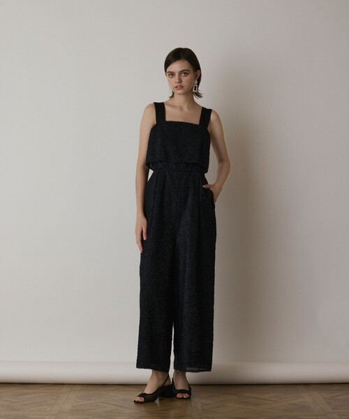 GRACE CONTINENTAL（グレースコンチネンタル）の「カットジャガードサロペット（サロペット/オーバーオール・レディース・グレー/ブラック・38/36）」の19枚目の写真