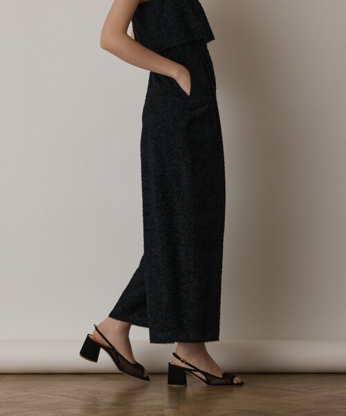 GRACE CONTINENTAL（グレースコンチネンタル）の「カットジャガードサロペット（サロペット/オーバーオール・レディース・グレー/ブラック・38/36）」の3枚目の写真