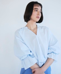 [オケージョン・セレモニー対応]キャンディースリーブブラウス