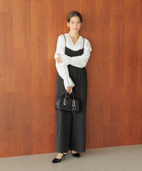 BAYFLOW（ベイフロー）の「[オケージョン・セレモニー対応]キャンディースリーブブラウス（シャツ/ブラウス・レディース・サックスブルー/オフホワイト・FREE）」の13枚目の写真