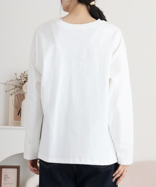 hunch(ハンチ)の「hunch ロゴカットソー(Tシャツ/カットソー・レディース・オフホワイト/ライトベージュ/ブラック・FREE)」の18枚目の写真