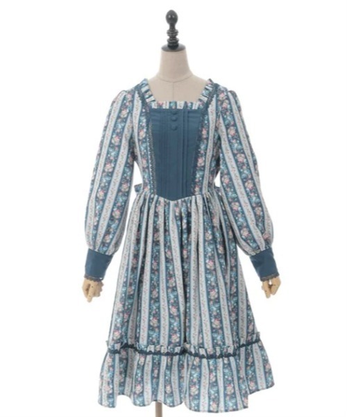 ozzon ストライプ柄ワンピース グリーン ozzon ストライプ柄ワンピース グリーン ozzon ストライプ柄ワンピース