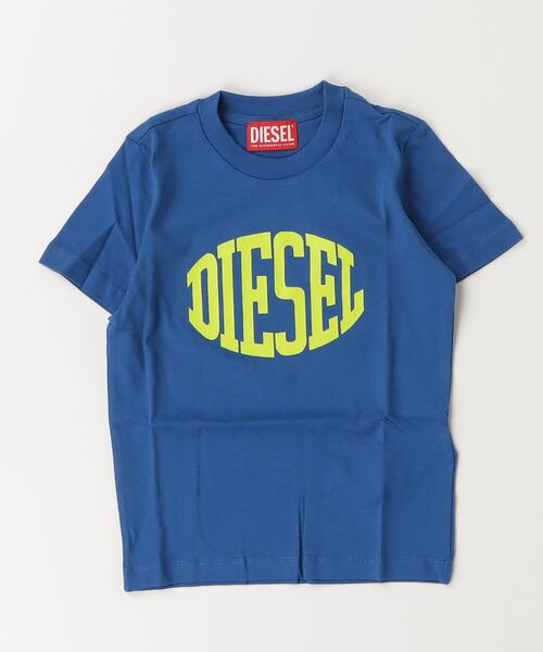 DIESEL KIDS（ディーゼルキッズ）の「DIESEL（ディーゼル）Kids & Junior ブランドロゴ半袖Tシャツカットソー（Tシャツ/カットソー・キッズ・ブラック/ターコイズブルー/ネイビー/ネイビー×ホワイト/ブルー/ホワイト/レッド・4Y/6Y/8Y/10Y/12Y/14Y/16Y）」の5枚目の写真