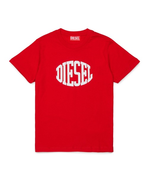 DIESEL KIDS（ディーゼルキッズ）の「DIESEL（ディーゼル）Kids & Junior ブランドロゴ半袖Tシャツカットソー（Tシャツ/カットソー・キッズ・ブラック/ターコイズブルー/ネイビー/ネイビー×ホワイト/ブルー/ホワイト/レッド・4Y/6Y/8Y/10Y/12Y/14Y/16Y）」の7枚目の写真